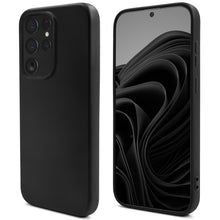 Załaduj obraz do przeglądarki galerii, Moozy Lifestyle. Silicone Case for Samsung S22 Ultra, Black - Liquid Silicone Lightweight Cover with Matte Finish and Soft Microfiber Lining, Premium Silicone Case
