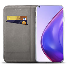 Ladda upp bild till gallerivisning, Moozy Case Flip Cover for Xiaomi Mi 10T 5G and Mi 10T Pro 5G, Dark Blue - Smart Magnetic Flip Case with Card Holder and Stand
