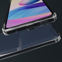 Cargar imagen en el visor de la galería, Moozy Xframe Shockproof Case for Xiaomi Redmi Note 10 5G and Poco M3 Pro 5G - Transparent Rim Case, Double Colour Clear Hybrid Cover with Shock Absorbing TPU Rim
