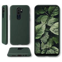 Carica l&#39;immagine nel visualizzatore di Gallery, Moozy Minimalist Series Silicone Case for Oppo A9 2020, Midnight Green - Matte Finish Slim Soft TPU Cover
