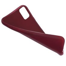 Carica l&#39;immagine nel visualizzatore di Gallery, Moozy Minimalist Series Silicone Case for Samsung S20, Wine Red - Matte Finish Slim Soft TPU Cover
