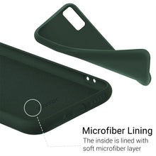 Ladda upp bild till gallerivisning, Moozy Lifestyle. Designed for Samsung S20 Case, Dark Green - Liquid Silicone Cover with Matte Finish and Soft Microfiber Lining
