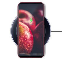 Carica l&#39;immagine nel visualizzatore di Gallery, Moozy Minimalist Series Silicone Case for Samsung S10e, Wine Red - Matte Finish Slim Soft TPU Cover
