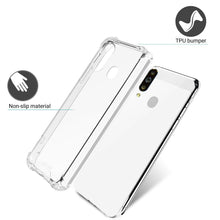 Charger l&#39;image dans la galerie, Moozy Shock Proof Silicone Case for Samsung M30 - Transparent Crystal Clear Phone Case Soft TPU Cover
