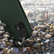 Ladda upp bild till gallerivisning, Moozy Lifestyle. Silicone Case for Xiaomi Mi 11 Lite 5G and 4G, Dark Green - Liquid Silicone Lightweight Cover with Matte Finish
