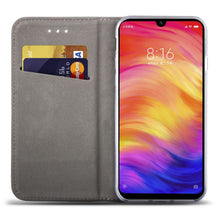 Carica l&#39;immagine nel visualizzatore di Gallery, Moozy Case Flip Cover for Xiaomi Redmi Note 7, Redmi Note 7 Pro, Red - Smart Magnetic Flip Case with Card Holder and Stand
