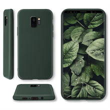 Lade das Bild in den Galerie-Viewer, Moozy Minimalist Series Silicone Case for Samsung S9, Midnight Green - Matte Finish Slim Soft TPU Cover
