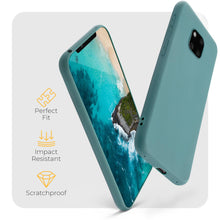 Carica l&#39;immagine nel visualizzatore di Gallery, Moozy Minimalist Series Silicone Case for Huawei Mate 20 Pro, Blue Grey - Matte Finish Lightweight Mobile Phone Case Slim Soft Protective TPU Cover with Matte Surface
