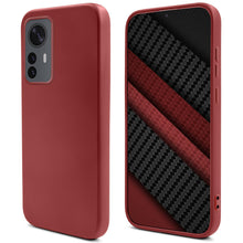 Charger l&#39;image dans la galerie, Moozy Lifestyle. Silicone Case for Xiaomi 12 Pro, Vintage Pink - Liquid Silicone Lightweight Cover with Matte Finish and Soft Microfiber Lining, Premium Silicone Case
