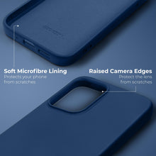Load image into Gallery viewer, Moozy Lifestyle. Silicone Case for Xiaomi 11T and 11T Pro, Midnight Blue - Liquid Silicone Lightweight Cover with Matte Finish and Soft Microfiber Lining, Premium Silicone Case
