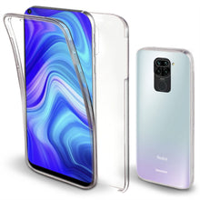 Ladda upp bild till gallerivisning, Moozy 360 Degree Case for Xiaomi Redmi Note 9 - Transparent Full body Slim Cover - Hard PC Back and Soft TPU Silicone Front
