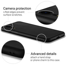 Lade das Bild in den Galerie-Viewer, Moozy Lifestyle. Designed for iPhone XR Case, Black - Liquid Silicone Cover with Matte Finish and Soft Microfiber Lining
