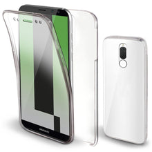 Załaduj obraz do przeglądarki galerii, Moozy 360 Degree Case for Huawei Mate 10 Lite - Transparent Full body Slim Cover - Hard PC Back and Soft TPU Silicone Front
