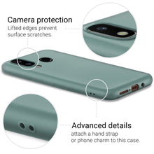Ladda upp bild till gallerivisning, Moozy Minimalist Series Silicone Case for Huawei P20 Lite, Blue Grey - Matte Finish Slim Soft TPU Cover
