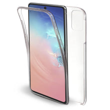 Charger l&#39;image dans la galerie, Moozy 360 Degree Case for Samsung S10 Lite - Transparent Full body Slim Cover - Hard PC Back and Soft TPU Silicone Front
