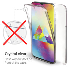 Charger l&#39;image dans la galerie, Moozy 360 Degree Case for Samsung M20 - Transparent Full body Slim Cover - Hard PC Back and Soft TPU Silicone Front
