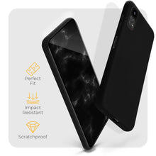 Load image into Gallery viewer, Moozy Minimalist Series Silicone Case for Xiaomi Redmi Note 11 Pro 5G and 4G, Black - Matte Finish Lightweight Mobile Phone Case Slim Soft Protective TPU Cover with Matte Surface
