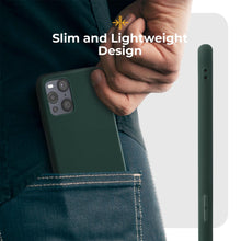 Load image into Gallery viewer, Moozy Minimalist Series Silicone Case for Oppo Find X3 Pro, Midnight Green - Matte Finish Lightweight Mobile Phone Case Slim Soft Protective TPU Cover with Matte Surface
