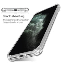 Carica l&#39;immagine nel visualizzatore di Gallery, Moozy Shock Proof Silicone Case for iPhone 11 Pro Max - Transparent Crystal Clear Phone Case Soft TPU Cover
