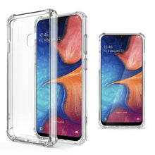 Lade das Bild in den Galerie-Viewer, Moozy Shock Proof Silicone Case for Samsung A20e - Transparent Crystal Clear Phone Case Soft TPU Cover
