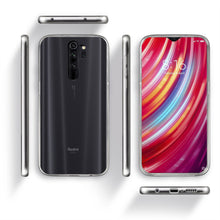 Charger l&#39;image dans la galerie, Moozy 360 Degree Case for Xiaomi Redmi Note 8 Pro - Transparent Full body Slim Cover - Hard PC Back and Soft TPU Silicone Front
