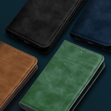 Carica l&#39;immagine nel visualizzatore di Gallery, Moozy Marble Brown Flip Case for Xiaomi Redmi Note 10 Pro, Redmi Note 10 Pro Max - Flip Cover Magnetic Flip Folio Retro Wallet Case
