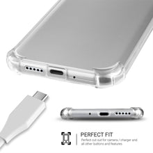 Załaduj obraz do przeglądarki galerii, Moozy Shock Proof Silicone Case for Huawei P30 Pro - Transparent Crystal Clear Phone Case Soft TPU Cover
