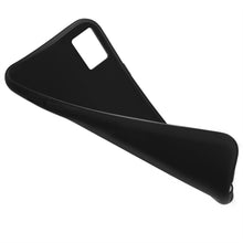 Cargar imagen en el visor de la galería, Moozy Minimalist Series Silicone Case for Samsung A71, Black - Matte Finish Slim Soft TPU Cover
