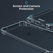 Cargar imagen en el visor de la galería, Moozy Shock Proof Silicone Case for Huawei P8 Lite 2017 - Transparent Crystal Clear Phone Case Soft TPU Cover

