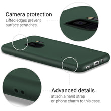 Lade das Bild in den Galerie-Viewer, Moozy Minimalist Series Silicone Case for Samsung S9, Midnight Green - Matte Finish Slim Soft TPU Cover
