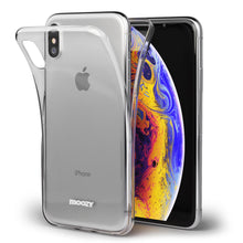 Cargar imagen en el visor de la galería, Moozy 360 Degree Case for iPhone X, iPhone XS - Full body Front and Back Slim Clear Transparent TPU Silicone Gel Cover
