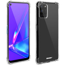 Charger l&#39;image dans la galerie, Moozy Shock Proof Silicone Case for Oppo A72, Oppo A52 and Oppo A92 - Transparent Crystal Clear Phone Case Soft TPU Cover
