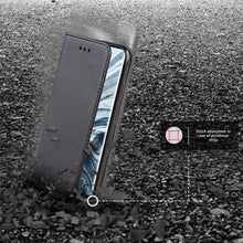 Cargar imagen en el visor de la galería, Moozy Case Flip Cover for Xiaomi Mi Note 10, Xiaomi Mi Note 10 Pro, Black - Smart Magnetic Flip Case with Card Holder and Stand
