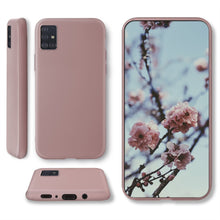 Load image into Gallery viewer, Moozy Minimalist Series Silicone Case for Samsung A71, Rose Beige - Matte Finish Slim Soft TPU Cover
