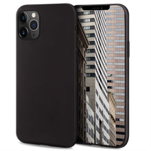 Charger l&#39;image dans la galerie, Moozy Lifestyle. Designed for iPhone 12 Pro Max Case, Black - Liquid Silicone Cover with Matte Finish and Soft Microfiber Lining
