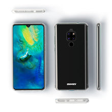 Carica l&#39;immagine nel visualizzatore di Gallery, Moozy 360 Degree Case for Huawei Mate 20 - Full body Front and Back Slim Clear Transparent TPU Silicone Gel Cover
