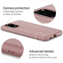 Carica l&#39;immagine nel visualizzatore di Gallery, Moozy Minimalist Series Silicone Case for Samsung S20 Plus, Rose Beige - Matte Finish Slim Soft TPU Cover
