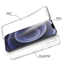 Lade das Bild in den Galerie-Viewer, Moozy 360 Degree Case for iPhone 12 mini - Transparent Full body Slim Cover - Hard PC Back and Soft TPU Silicone Front
