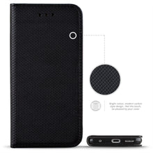 Load image into Gallery viewer, Moozy Case Flip Cover for Nokia 5.3, Black - Smart Magnetic Flip Case with Card Holder and Stand
