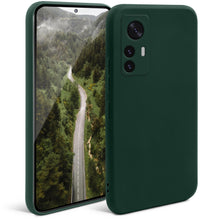 Load image into Gallery viewer, Moozy Minimalist Series Silicone Case for Xiaomi 12 and Xiaomi 12X, Midnight Green - Matte Finish Lightweight Mobile Phone Case Slim Soft Protective TPU Cover with Matte Surface
