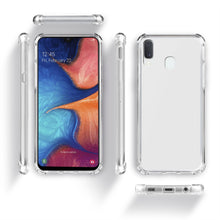 Charger l&#39;image dans la galerie, Moozy Shock Proof Silicone Case for Samsung A20e - Transparent Crystal Clear Phone Case Soft TPU Cover
