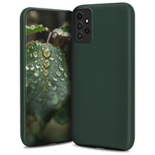 Ladda upp bild till gallerivisning, Moozy Lifestyle. Designed for Samsung A52, Samsung A52 5G Case, Dark Green - Liquid Silicone Lightweight Cover with Matte Finish
