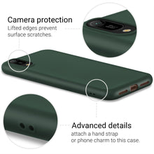 Charger l&#39;image dans la galerie, Moozy Minimalist Series Silicone Case for Huawei Y6 2019, Midnight Green - Matte Finish Slim Soft TPU Cover
