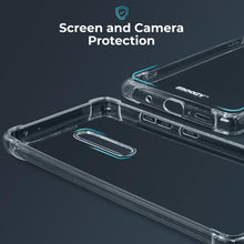 Cargar imagen en el visor de la galería, Moozy Shock Proof Silicone Case for Xiaomi Redmi K30 - Transparent Crystal Clear Phone Case Soft TPU Cover

