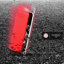 Carica l&#39;immagine nel visualizzatore di Gallery, Moozy Case Flip Cover for Samsung S20 Ultra, Red - Smart Magnetic Flip Case with Card Holder and Stand
