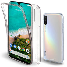 Load image into Gallery viewer, Moozy 360 Degree Case for Xiaomi Mi A3 - Transparent Full body Slim Cover - Hard PC Back and Soft TPU Silicone Front
