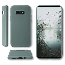 Cargar imagen en el visor de la galería, Moozy Minimalist Series Silicone Case for Samsung S10e, Blue Grey - Matte Finish Slim Soft TPU Cover
