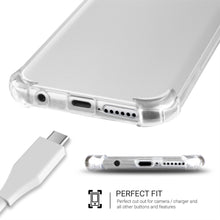 Cargar imagen en el visor de la galería, Moozy Shock Proof Silicone Case for Huawei P20 Lite - Transparent Crystal Clear Phone Case Soft TPU Cover
