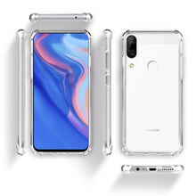 Charger l&#39;image dans la galerie, Moozy Shock Proof Silicone Case for Huawei P Smart Z - Transparent Crystal Clear Phone Case Soft TPU Cover
