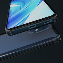 Cargar imagen en el visor de la galería, Moozy Xframe Shockproof Case for Xiaomi Mi 11 Lite 5G and 4G - Black Rim Transparent Case, Double Colour Clear Hybrid Cover with Shock Absorbing TPU Rim
